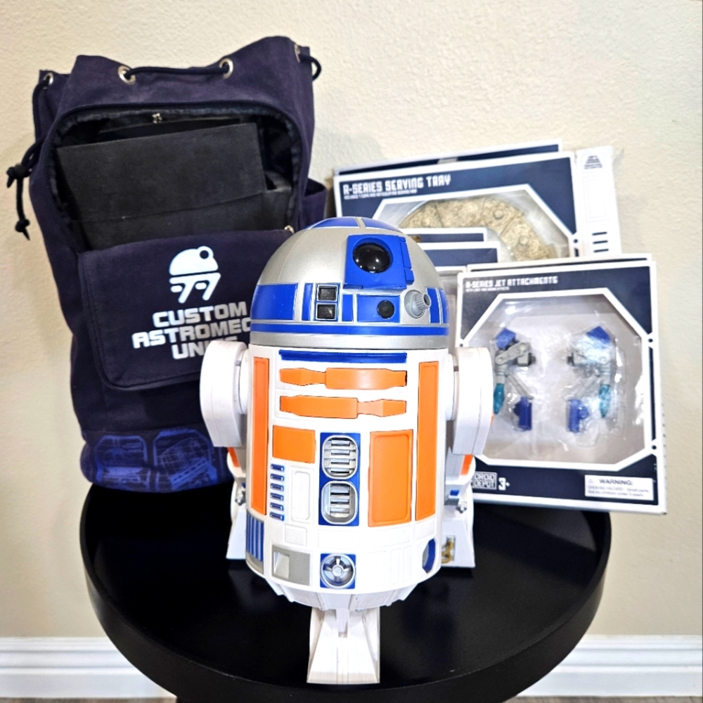 Disney World R2D2 set, with backpack